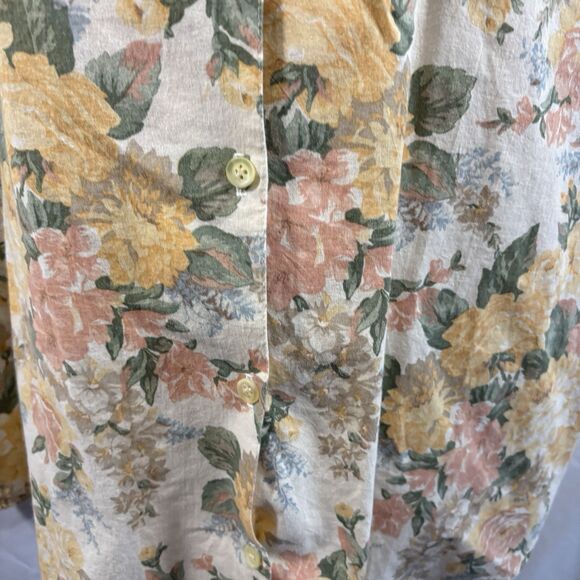 Vtg Alfred Dunner 18 Floral Button-Up Shirt Women's Boho Cottagecore Grandmacore - Picture 4 of 16